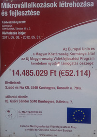 Megvalósított pályázatok